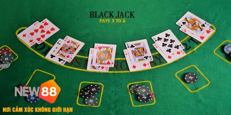 Blackjack 🎯 Luật Chơi & Quy Định Chuẩn Tại NEW88 2025 4 Quy trình chơi Blackjack New88 khá đơn giản